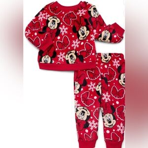 BRAND NEW Minnie Mouse Toddler Plush Print Sweatshirt & Pants Set, 2-Piece 5T